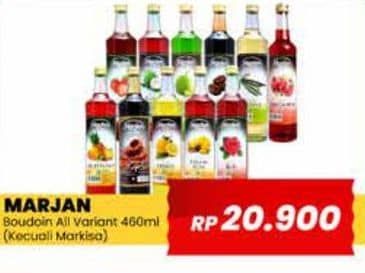 Promo Harga Marjan Syrup Boudoin Kecuali Markisa 460 ml - Yogya