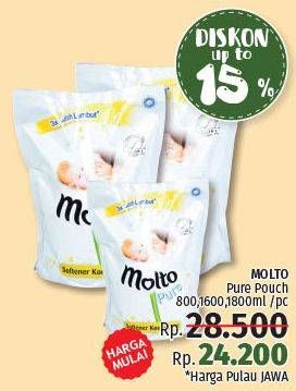 Promo Harga MOLTO Softener Ultra Pure  - LotteMart