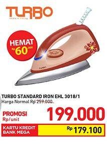 Promo Harga TURBO EHL3018 Iron  - Carrefour