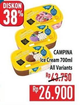 Promo Harga Campina Ice Cream All Variants 700 ml - Hypermart