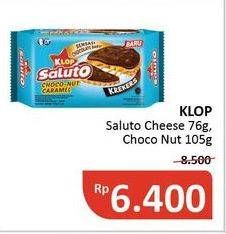 Promo Harga KLOP Saluto Cheese, Choconut Caramel 76 gr - Alfamidi