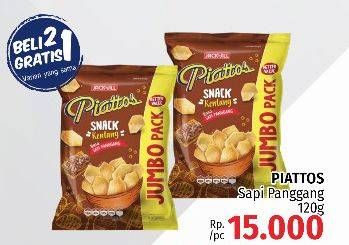 Promo Harga PIATTOS Snack Kentang Sapi Panggang 120 gr - LotteMart