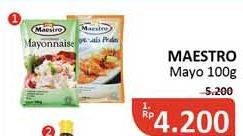 Promo Harga MAESTRO Mayonnaise Pedas, Light 100 gr - Alfamidi