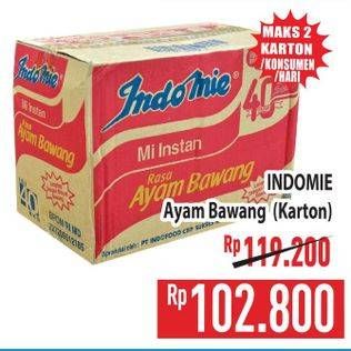 Promo Harga Indomie Mi Kuah Ayam Bawang per 40 pcs 69 gr - Hypermart