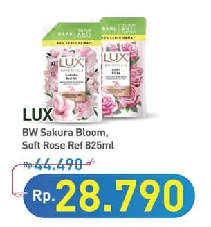 Promo Harga LUX Botanicals Body Wash Sakura Bloom, Soft Rose 825 ml - Hypermart