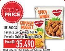 Promo Harga BELFOODS Belfoods Favorite Spicy Wings/Chicken Nugget  - Hypermart