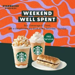 Promo Harga Weekend Well Spent  - Starbucks