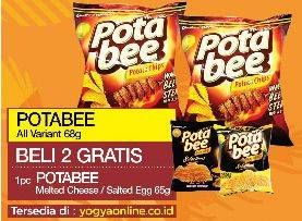Promo Harga POTABEE Snack Potato Chips All Variants per 2 pouch 68 gr - Yogya