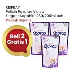 Promo Harga Kispray Pelicin Pakaian Violet, Elegante Sapphire 200 ml - Indomaret