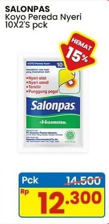 Promo Harga Salonpas Koyo Pereda Nyeri 20 pcs - Indomaret