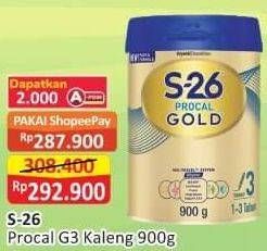 Promo Harga S26 Procal Gold Susu Pertumbuhan 900 gr - Alfamart