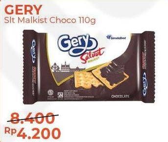 Promo Harga GERY Malkist Chocolate 110 gr - Alfamart
