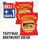 Promo Harga TASTYMAX Bratwurst Blackpapper, Chesee per 6 pcs 500 gr - Hypermart