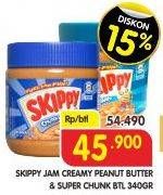 Promo Harga SKIPPY Peanut Butter Creamy, Chunky 340 ml - Superindo