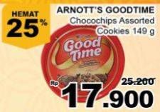 Promo Harga GOOD TIME Cookies Chocochips 148 gr - Giant
