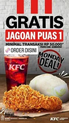 Promo Harga Gratis Jagoan Puas 1  - KFC