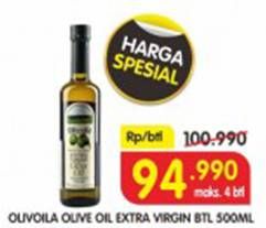 Promo Harga OLIVOILA Minyak Zaitun Extra Virgin 500 ml - Superindo