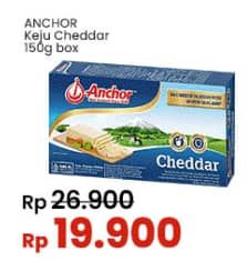 Promo Harga Anchor Cheddar Cheese 150 gr - Indomaret