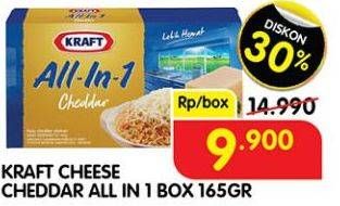 Promo Harga KRAFT All in 1 Cheddar 165 gr - Superindo