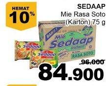 Promo Harga SEDAAP Mie Kuah Soto per 40 pcs 75 gr - Giant