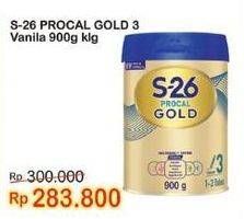 Promo Harga S26 Procal Gold Susu Pertumbuhan Vanilla 900 gr - Indomaret