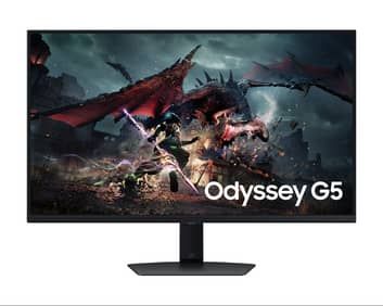 Promo Harga Samsung LS32DG502EEXXD 32inch Odyssey G5 G50D QHD 180Hz Gaming Monitor  - Samsung