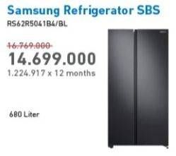 Promo Harga SAMSUNG RS62R5041B4/SE | Refrigerator SBS 647 L  - Electronic City