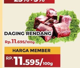 Promo Harga Daging Rendang Sapi per 100 gr - Yogya