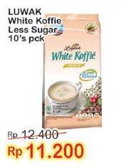 Promo Harga Luwak White Koffie Premium Less Sugar 10 pcs - Indomaret