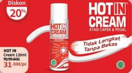 Promo Harga Hot In Cream Nyeri Otot 120 ml - Guardian