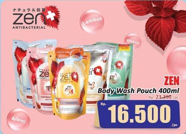 Promo Harga ZEN Anti Bacterial Body Wash 400 ml - Hari Hari
