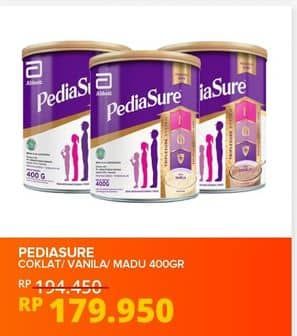 Promo Harga Pediasure Triplesure Madu, Vanila, Cokelat 400 gr - Yogya