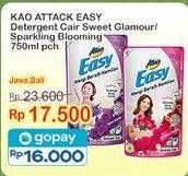 Promo Harga ATTACK Easy Detergent Liquid Sweet Glamour, Sparkling Blooming 750 ml - Indomaret