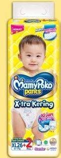 Promo Harga Mamy Poko Pants Xtra Kering XL26+2  - Indomaret