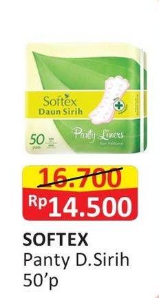 Promo Harga Softex Pantyliner Daun Sirih 50 pcs - Alfamart