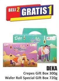 Promo Harga DUA KELINCI DEKA Crepes Gift Box/ Wafer Roll Gift Box 720g  - Hari Hari