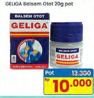 Promo Harga Geliga Balsem Otot 20 gr - Indomaret