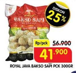 Promo Harga Royal Java Bakso Sapi Premium 300 gr - Superindo