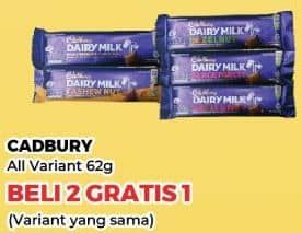 Promo Harga Cadbury Dairy Milk All Variants 62 gr - Yogya