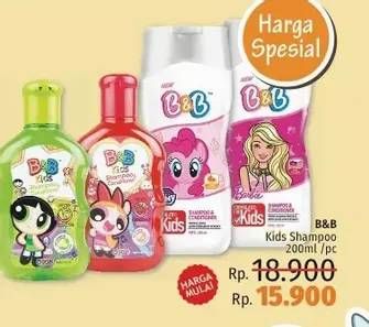 Promo Harga B&B KIDS Shampoo & Conditioner 100 ml - LotteMart
