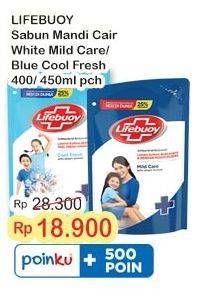 Promo Harga Lifebuoy Body Wash Cool Fresh, Mild Care 400 ml - Indomaret