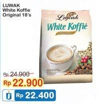 Promo Harga Luwak White Koffie Original 18 pcs - Indomaret