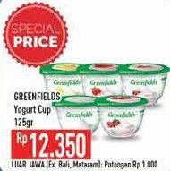 Promo Harga GREENFIELDS Yogurt All Variants 125 gr - Hypermart