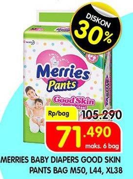 Promo Harga Merries Pants Good Skin XL38, M50, L44 38 pcs - Superindo