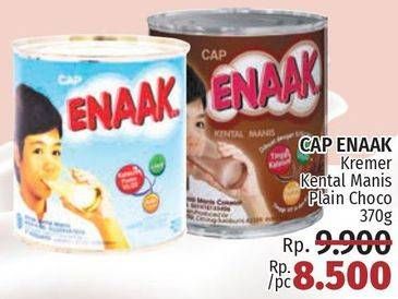 Promo Harga CAP ENAAK Susu Kental Manis Cokelat, Putih 370 gr - LotteMart
