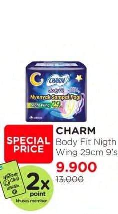 Promo Harga Charm Safe Night Wing 29cm 9 pcs - Watsons