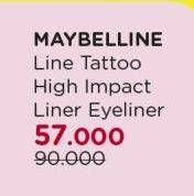 Promo Harga Maybelline Line Tattoo High Impact Liner Intense Black 1 gr - Watsons