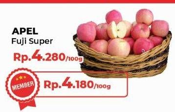 Promo Harga Apel Fuji Super per 100 gr - Yogya