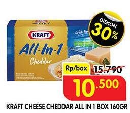 Promo Harga KRAFT All in 1 Cheddar 165 gr - Superindo