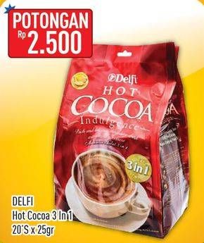 Promo Harga Delfi Hot Cocoa Indulgence per 20 sachet 25 gr - Hypermart
